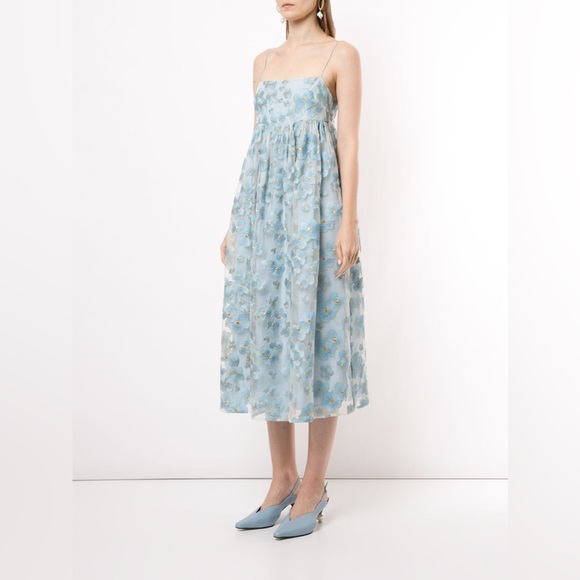 NWT Macgraw blubell organza floral dress - Picture 3 of 17